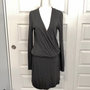 Knit wrap dress